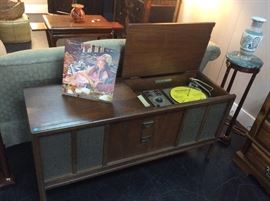 Motorola FM Stereophonic High Fidelity, Radio Phonograph, as well as lots of albums