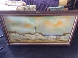 Large Lighthouse Painting