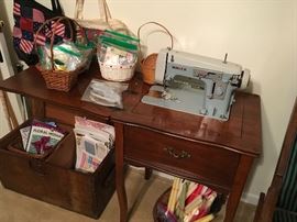 White sewing machine
