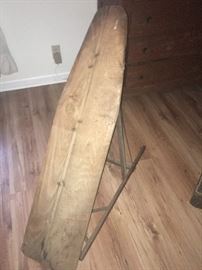 very old wood iron board 