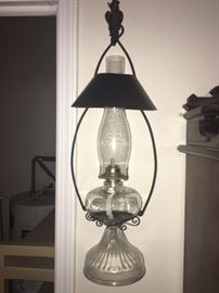 nice oil lamp with wall holder