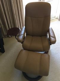 leather glider and ottoman