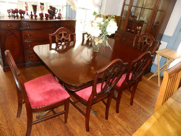 Plus - there is a Mahogany table and six chairs