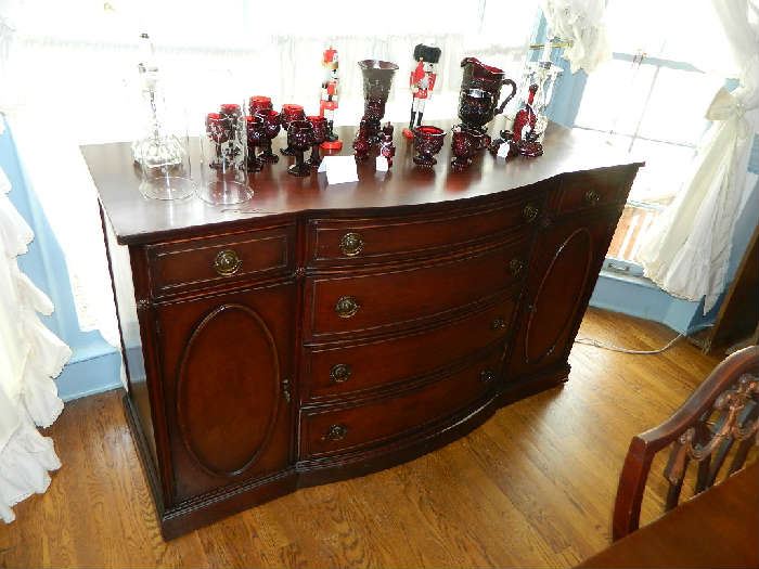 Need an entire dining set?  We also have a mahogany sideboard
