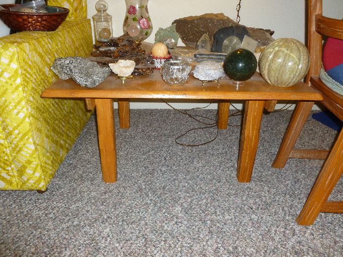 Mid Century "Cowboy Furniture" Low Corner Table by Abraham Brandt