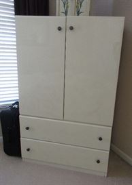 light beige  cabinet  38" wide, 20.5" deep, 5' high