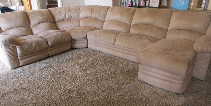 suede sectional