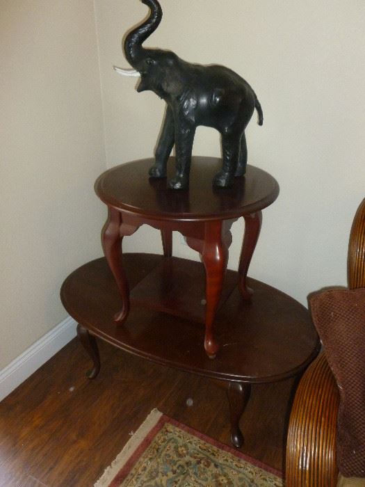 Coffee table and End table - Cool Elephant