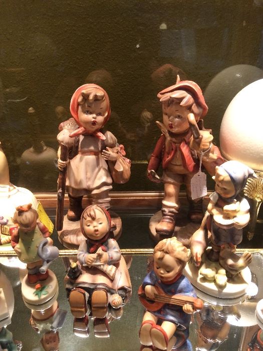 Nice selection Hummel figurines, 1980's era