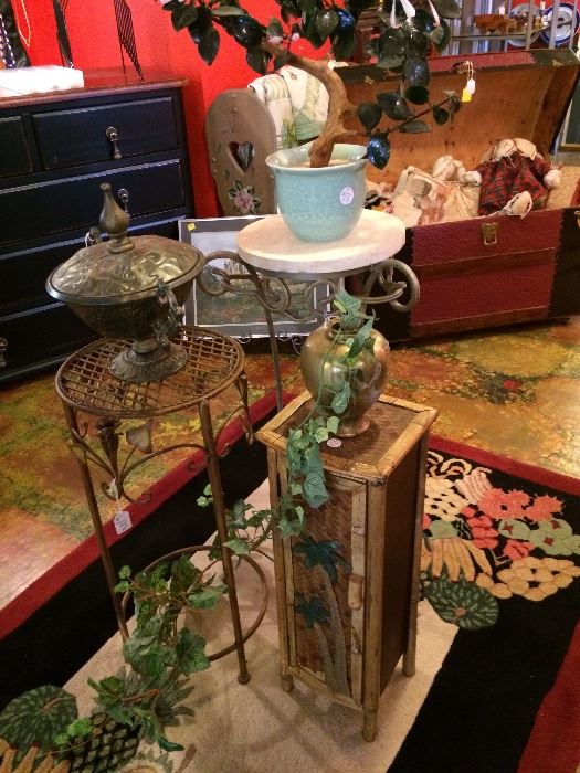 Assorted plant stands