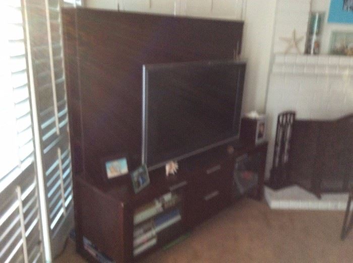 TV STAND AND TV Crate and Barrel