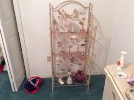 Full view of stand and glassware items 