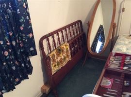 Haddition full bed frame, headboard, footboard, & rails