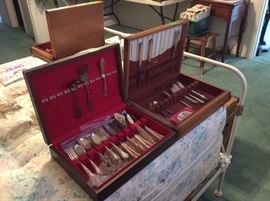 3 different sets of silverware