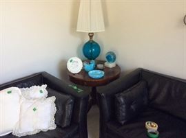 Matching antique lamps