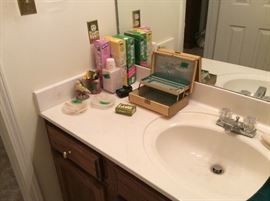 Hall bathroom items