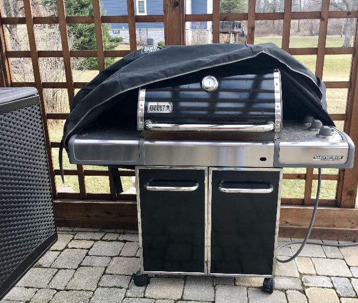 Double Weber grill...with cover