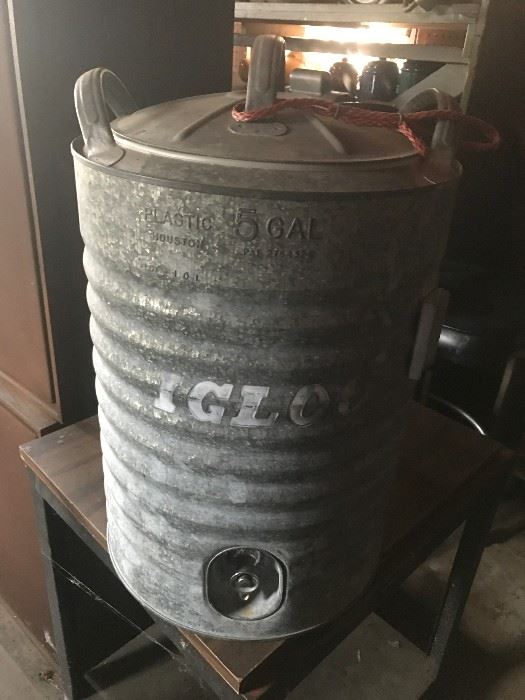 Galvanized IGLOO water cooler 