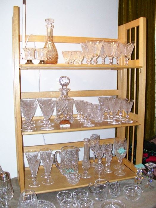 Lots of Waterford crystal - stemware, decanters, jam jars, ornaments, more