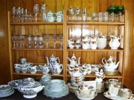 Many lovely sets of china, including Royal Albert Old Country Roses