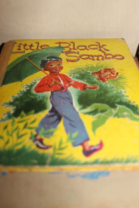 Little black sambo book with taped spine