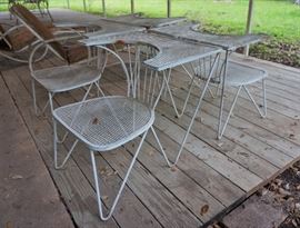 Retro metal chairs