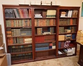 Bookcases and books