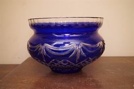 Bohemian glass bowl