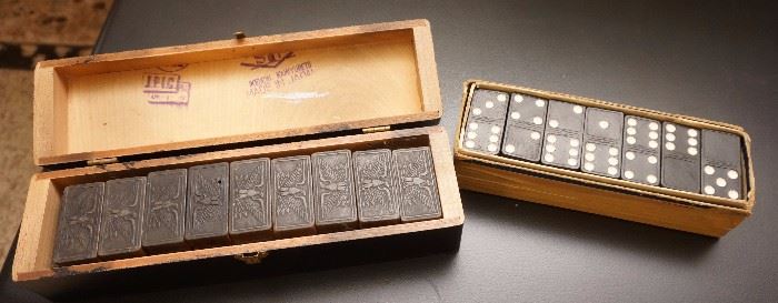 Vintage domino sets