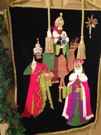 Hand made Christmas wall hanging