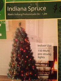 4 foot Indiana Spruce artificial Christmas tree in the box