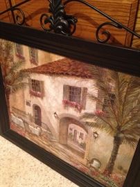 Italian scene framed art