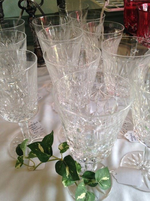 Waterford glasses - 2 sets of 12 