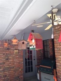 Some of the many birdhouses