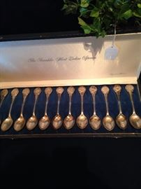 Sterling Zodiac spoon set