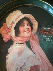 One of several Coca Cola trays