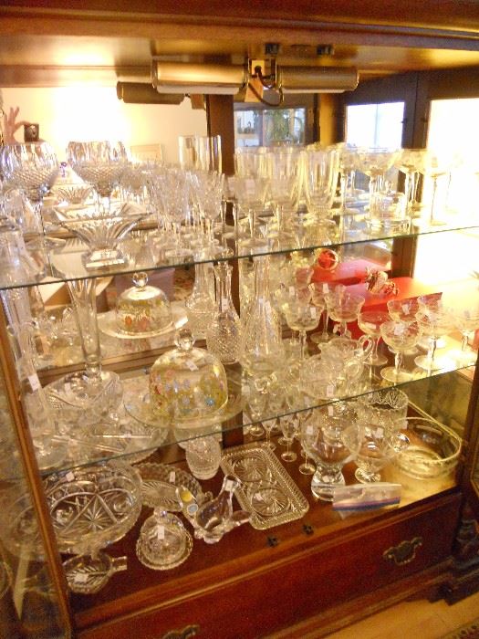 Crystal galore--some Waterford pieces 