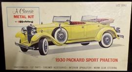 1930 Packard Sport Phaeton Metal Model Kit by Hubley