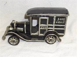 Cast Iron Sams Fruit Truck