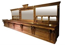 27' Brunswick-Balke-Collender front and back bar