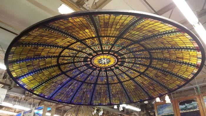 12' Diameter American Stained Glass Dome