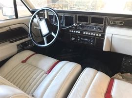 Interior of 1982 Lincoln Continental Mark VI Coupe