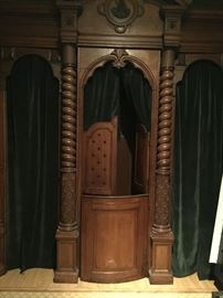 19th Century Confessional from London, England.
