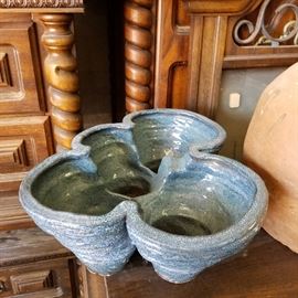 Very large unique ceramic hand made vase