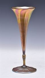 Tiffany Favrile Art Glass Vase
10 1/4" high
signed on base