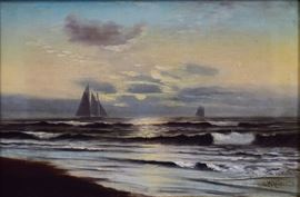 Andrew Melrose	
Sunset
12" x 18" oil on canvas
signed lower righ