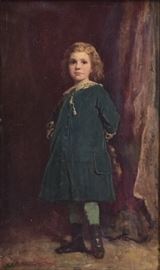 Eastman Johnson	
Master David Taylor with His Violin
21 3/4" x 13" oil on board
signed lower left
to be included in the forthcoming
catalogue raisonné by Dr. Patricia Hills