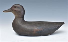 W. J. Mason Duck Decoy	
15 1/2" long
Mason Decoy Factory, Detroit, Michigan