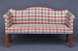Country Chippendale Settee	
68" x 24", 36" high
late 18th century