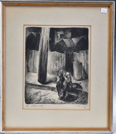 Herschel Levit	
Blind Alley
from an edition of 12
pencil signed and dated 1936 lower right